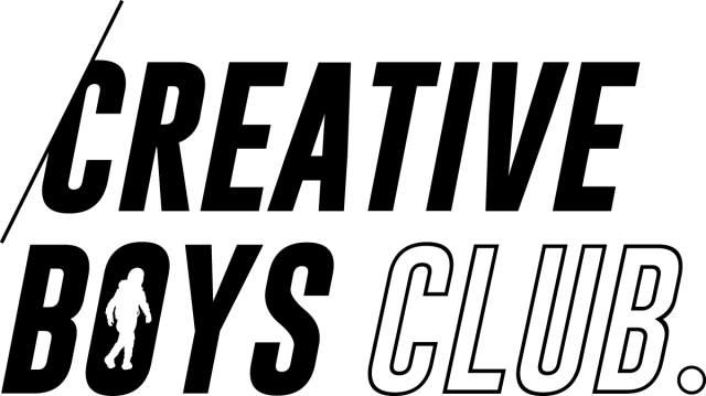 Creative boys club   logo 2 regels   zwart